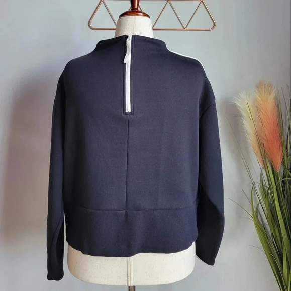 Victor Glemaud x Target, Black Back Zip Cropped Pullover Sweatshirt, Size XL - Picture 6 of 12
